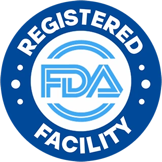 Produced in FDA-Registered Labs